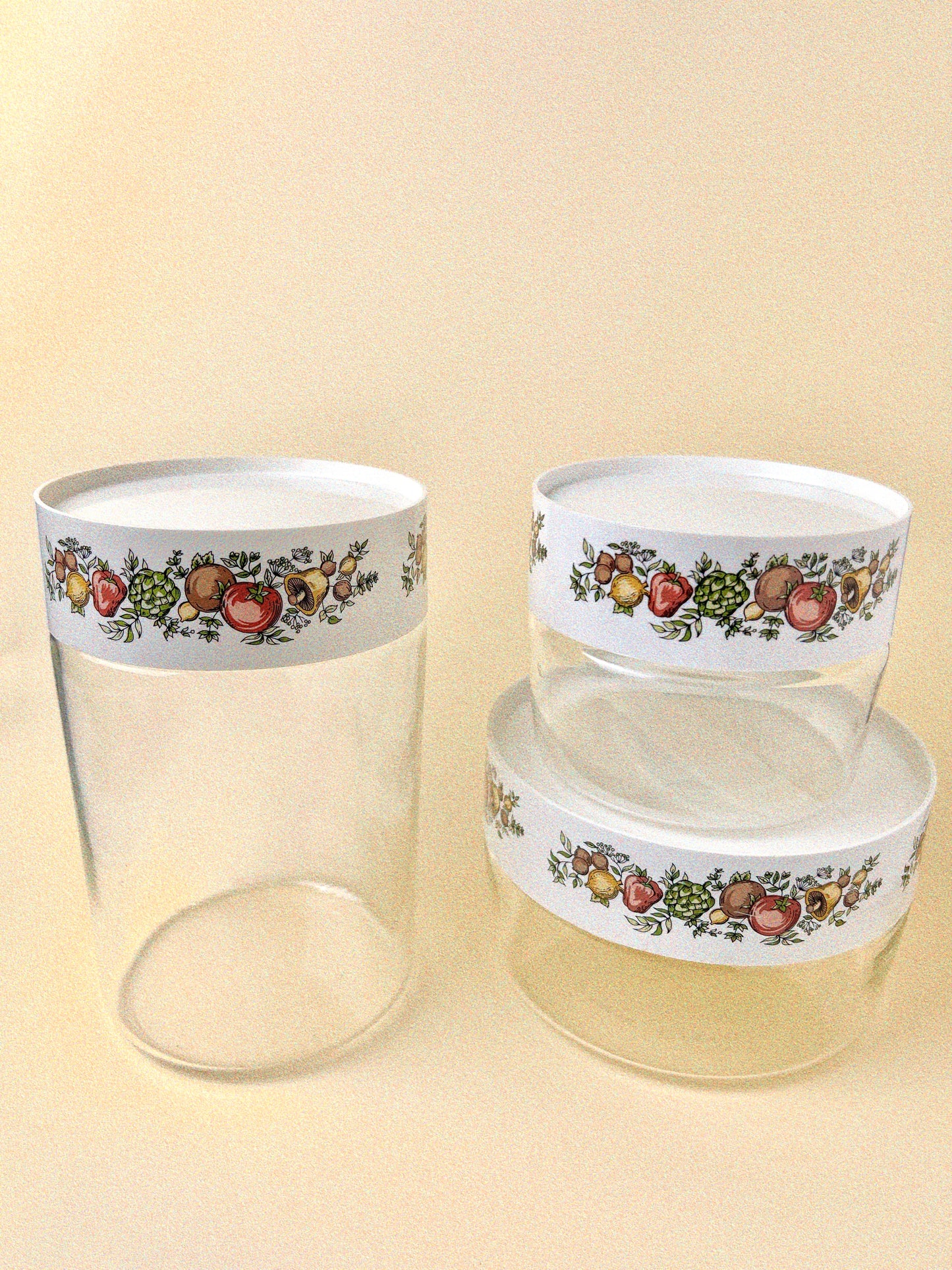 Vintage Spice of Life Canisters, Set of 3