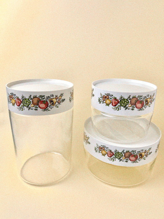 Vintage Spice of Life Canisters, Set of 3