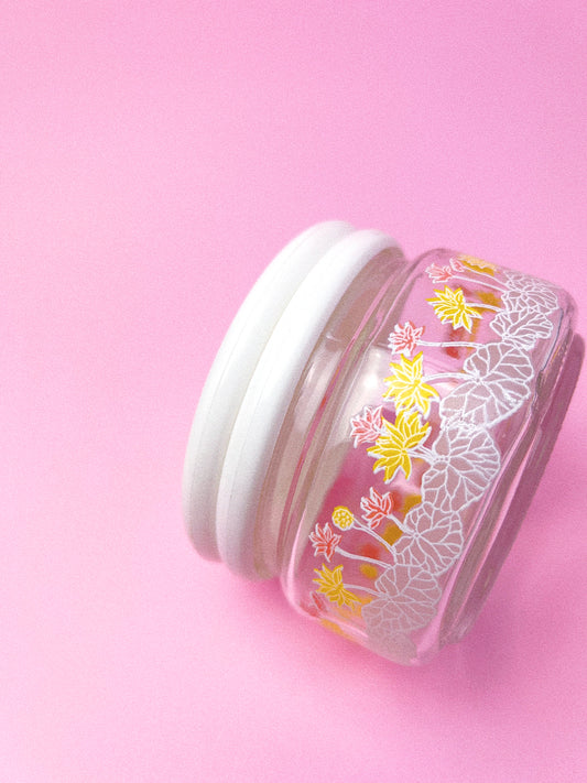 Tropical Floral Stash Jar