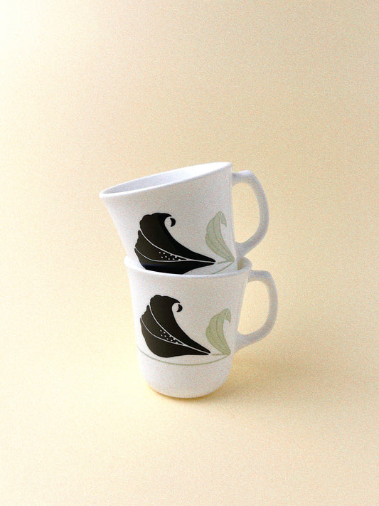Odette Black Orchid Mug, Set of 2
