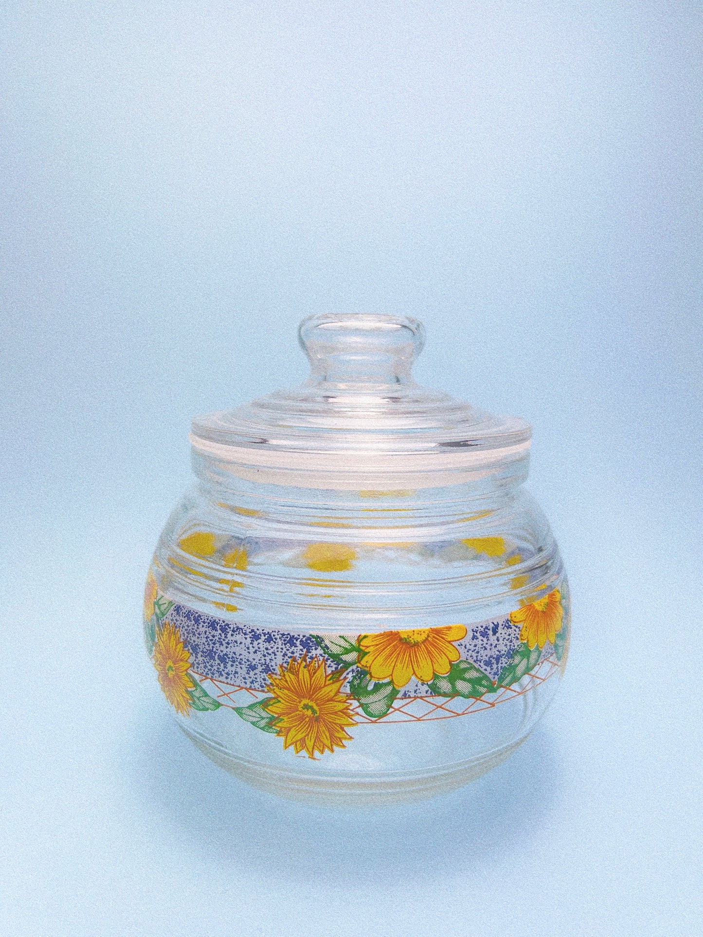 Vintage Sunflower Stash Jar