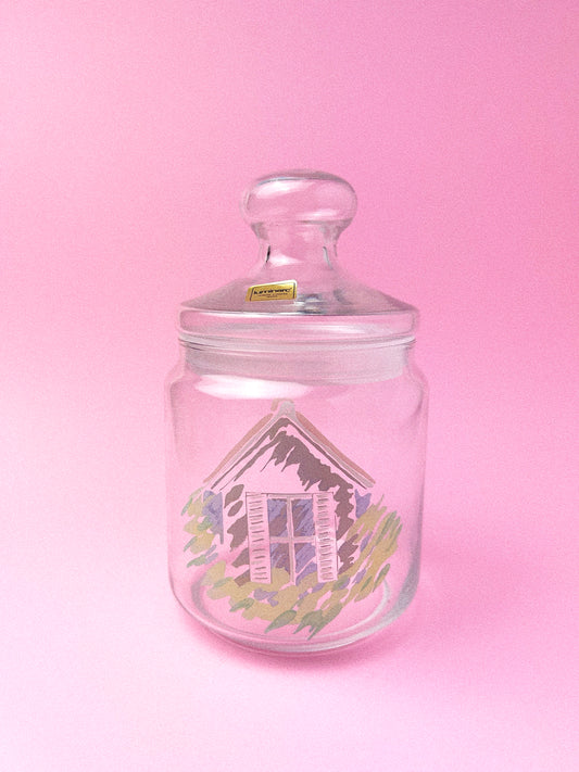 Vintage Luminarc Stash Jars, Set of 2