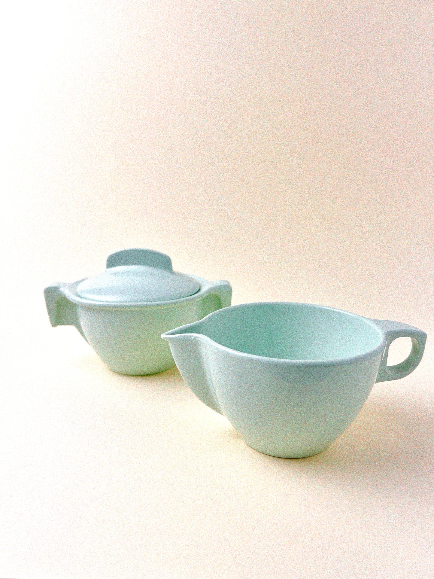 Vintage G.P.L Melmac Creamer + Sugar l  Mint Green