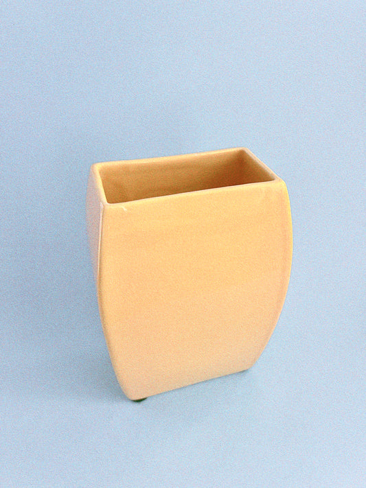 Vintage Yellow Haeger Floral Vase