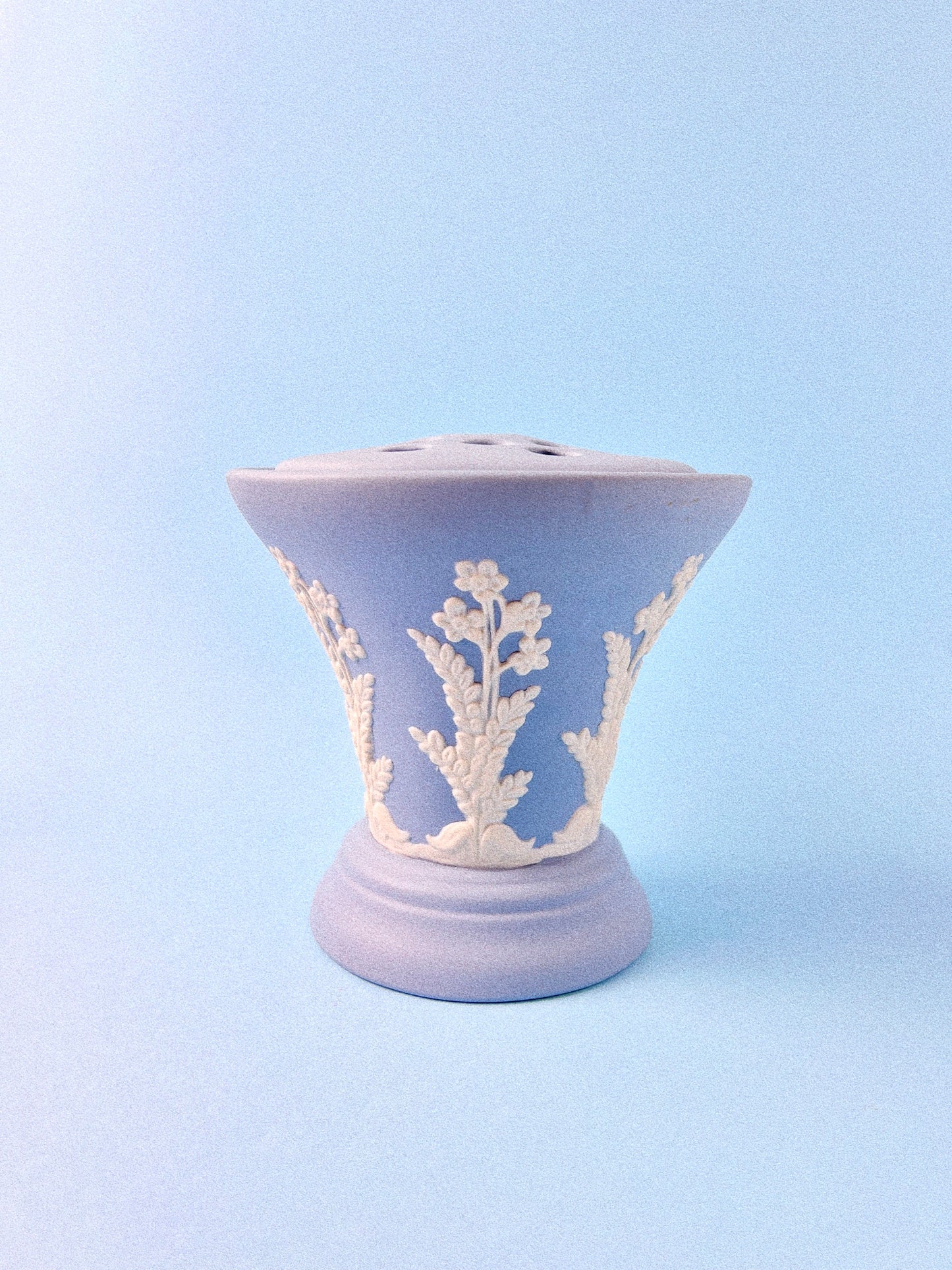 Vintage Forget-Me-Not with Flower Frog Emery