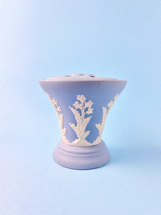 Vintage Forget-Me-Not with Flower Frog Emery