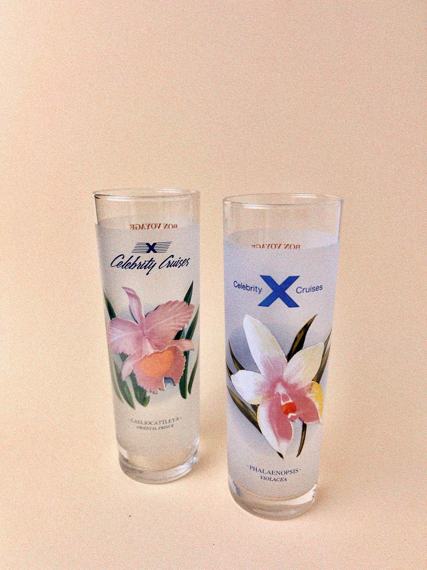 Vintage Libbey "Celebrity Cruises" High-Ball Glasses, Set of 2