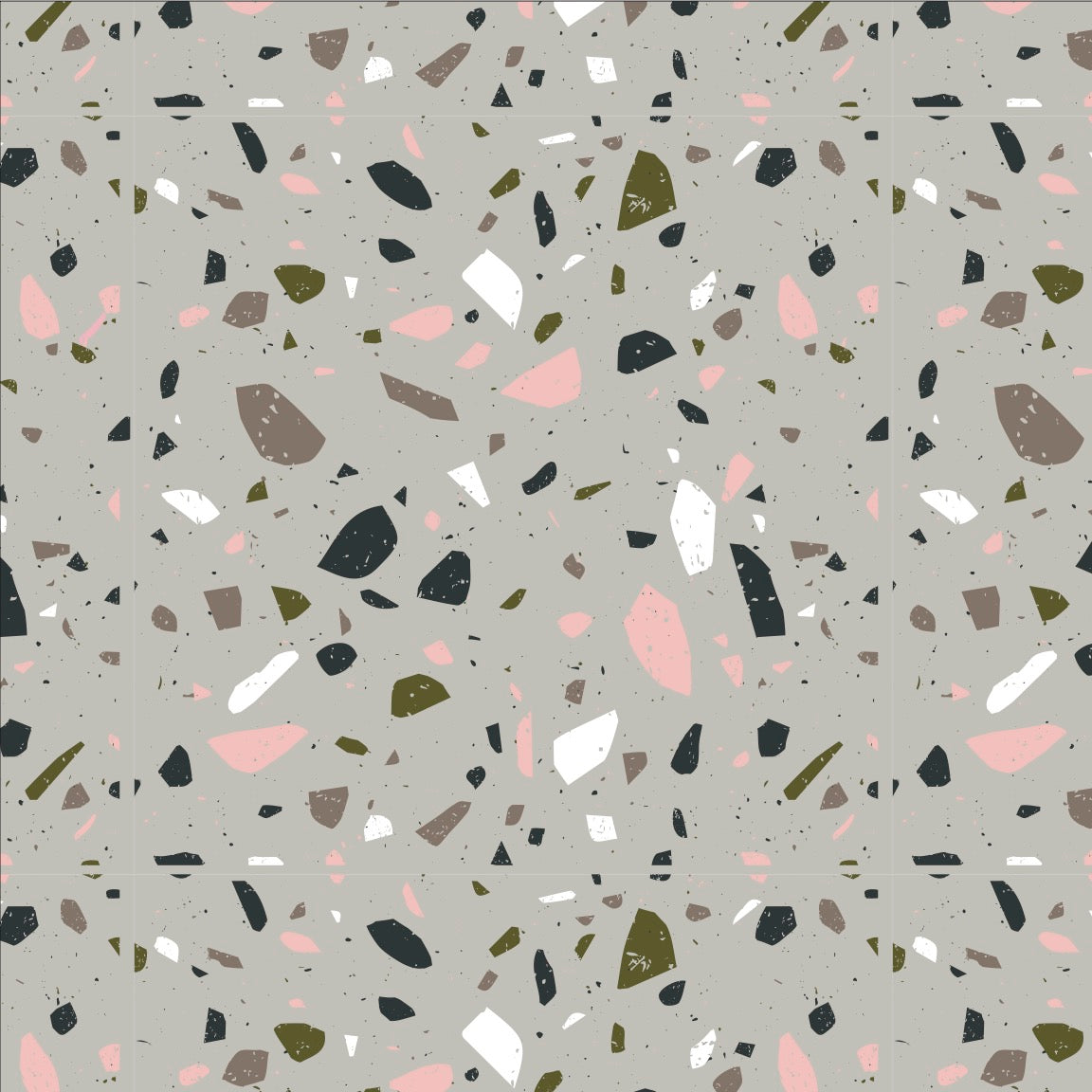 Terrazzo Sticker Tile | Oyster Shell